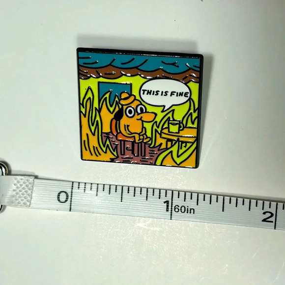 Gunshow ‘On Fire’ Comic - This is  fine. Meme Pin 🔥 - Picture 3 of 5